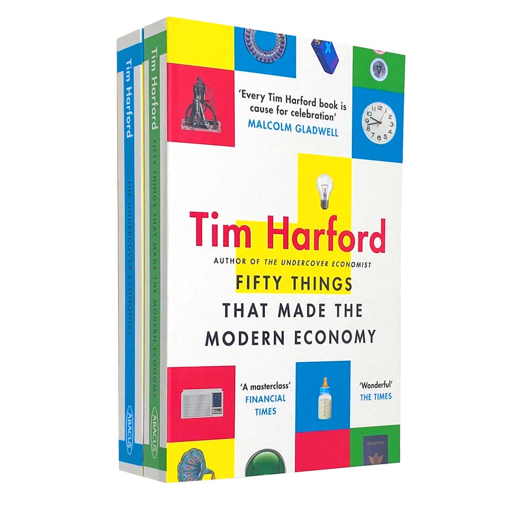 Tim Harford 2 Book Set Collection, Fifty Things That Made The Modern Economy...