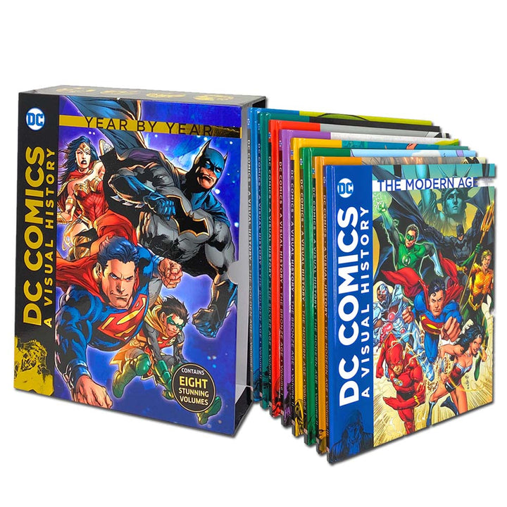 DC Comics: A Visual History Collection 8 Books Set Contains Eight Stunning Vol