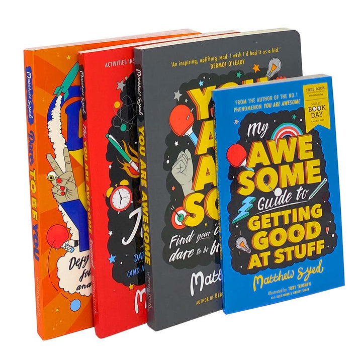 Matthew Syed Collection 4 Books Set, Dare to Be You, You Are Awesome...