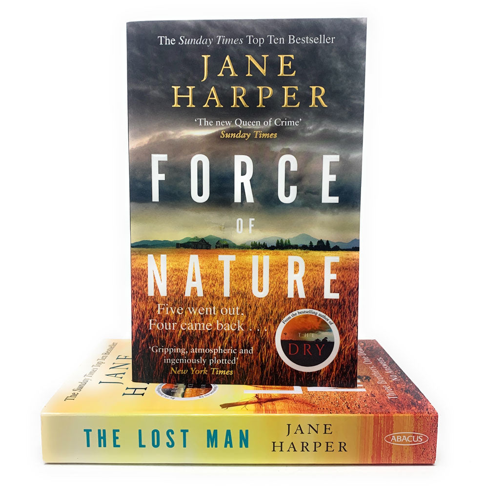 Jane Harper 2 Books Collection Set The Lost Man, Force of Nature