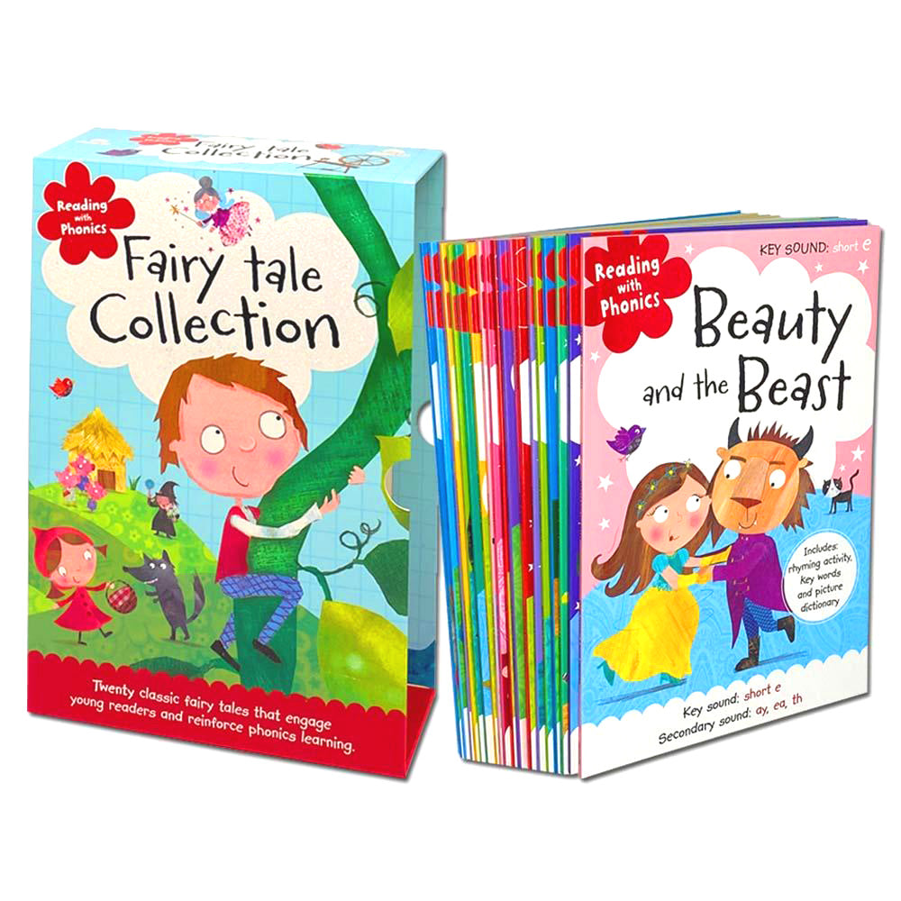 Fairy tale Collection Reading with Phonics 20 Books Box Set by Make Believe Ideas