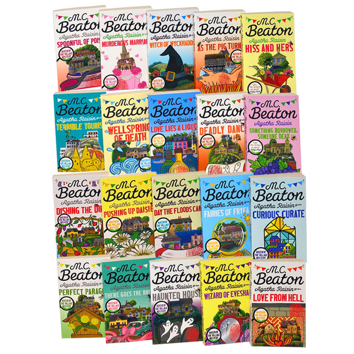 Agatha Raisin 20 books Set Series 1 and 2 by M C Beaton, Haunted House, Perfect Paragon...