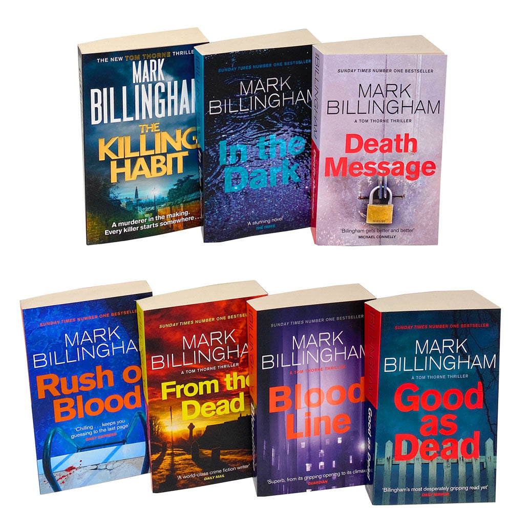 Mark Billingham Tom Thorne Thriller 7 Books Collection Set, In The Dark...