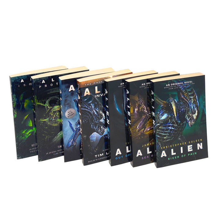 Alien 7 Books Set Collection by Tim Lebbon, Out Of The Shadows, Sea Of Sorrows