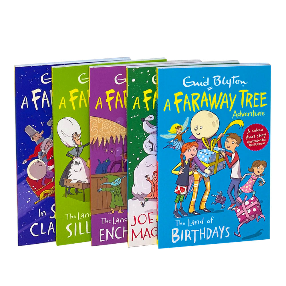 A Faraway Tree Adventure 5 Book Set Collection By Enid Blyton, In Santa Claus's Castle, The Land of Dreams...