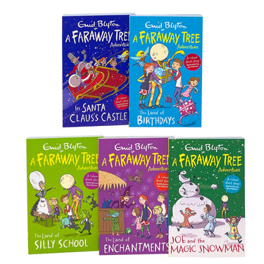 A Faraway Tree Adventure 5 Book Set Collection By Enid Blyton, In Santa Claus's Castle, The Land of Dreams...
