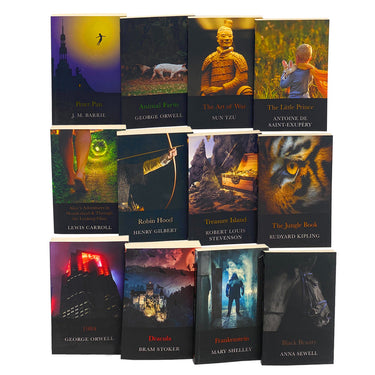 Classic 12 Books Set Collection, The Little Prince, The Jungle Book, Peter Pan...