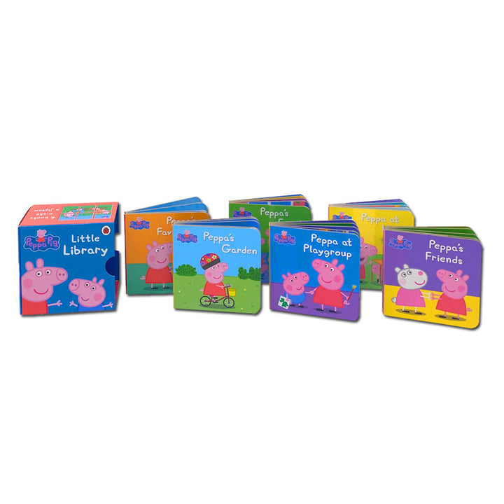 Peppa Pig Little Library 6 Mini Books Collection Set by Ladybird