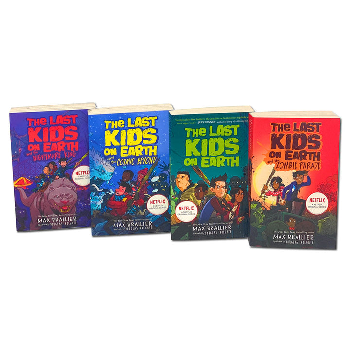 The Last Kids on Earth Collection 4 Books Set By Max Brallier Netflix Original