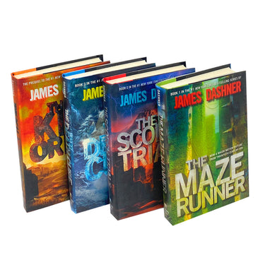 Hardcover The Maze Runner Series 4 Books Set Collection By James Dashner Pack
