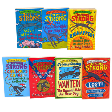 Jeremy Strong The Hundred-Mile-An-Hour Dog Canine Collection – 7-Book Set of Fun & Humorous Dog Stories for Kids, Young Readers & Animal Lovers