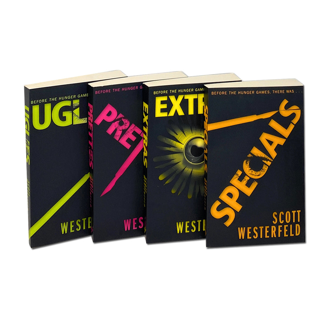 Scott Westerfeld The Uglies Quartet 4 Books Collection - Uglies, Pretties, Specials & Extras, Paperback, 12+ Years, netflix dystopian teen fiction