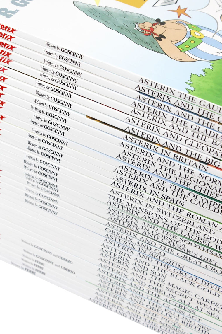 Photo of The Complete Asterix Box Set on a White Background