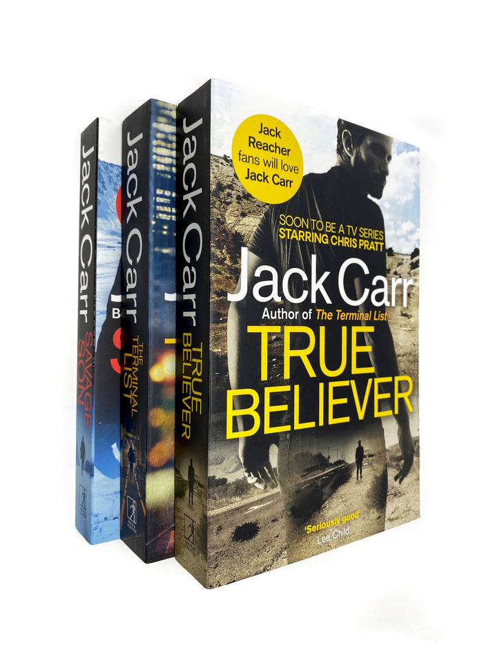 Photo of James Reece Series 3 Books Set by Jack Carr on a White Background