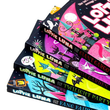 Lottie Luna Series 1-4 Books Collection Set By Vivian French (Bloom Garden, Twilight Party, Fang Fairy, Giant Gargoyle)