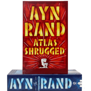 Photo of the Fountainhead/Atlas Shrugged Box Set by Ayn Rand on a White Background