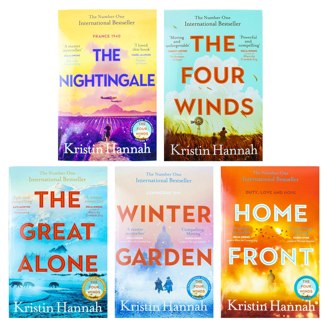 5 Books Set (The Nightingale, The Four Winds, The Great Alone, Winter Garden, Home Front)