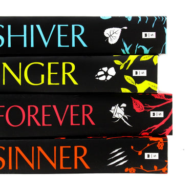 Maggie Stiefvater 4 Book Collection Set  Shiver, Linger, Forever & Sinner  YA Fantasy Romance Series, Wolves, Magic & Adventure Bestselling Fiction