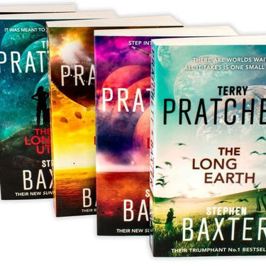 The Long Earth – Complete 5 Book Set Collection by Terry Pratchett & Stephen Baxter | Science Fiction Adventure Series | Parallel Worlds & Dystopia