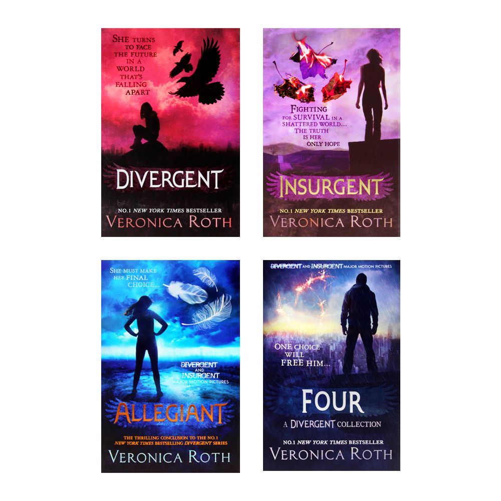 Divergent Insurgent Allegiant Trilogy 4 Books Collection Box Set Veronica Roth