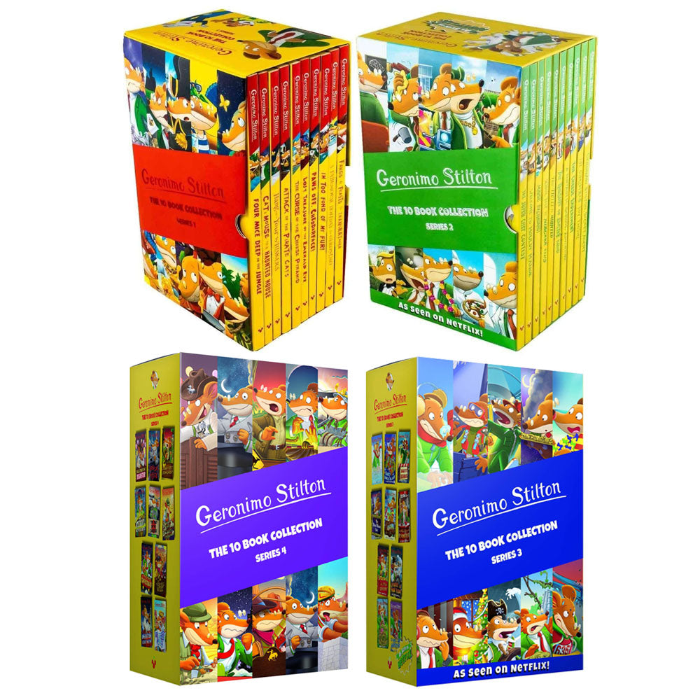 Geronimo Stilton Series 1,2 ,3 and 4:  40 Books Collection Set