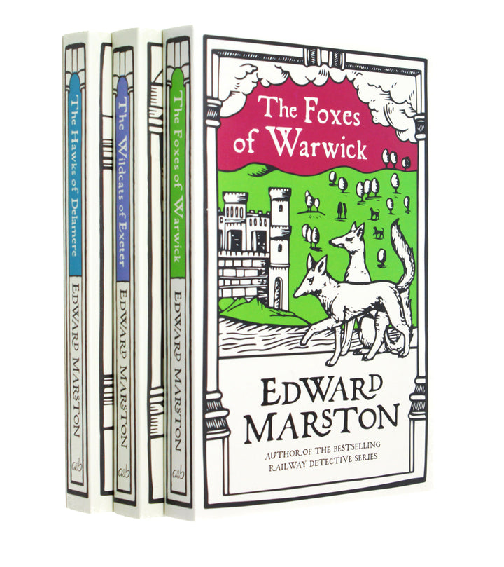 Photo of Domesday Series 3 Books Set by Edward Marston on a White Background