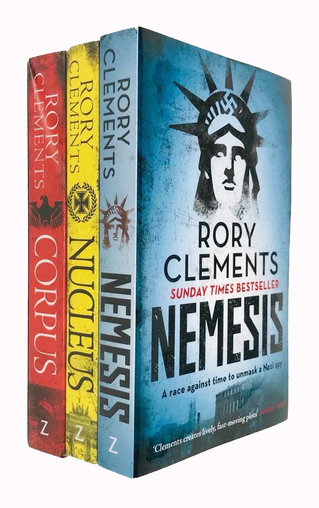 Tom Wilde Series 3 Books Collection Set by Rory Clements ( Nemesis, Nucleus, Corpus )