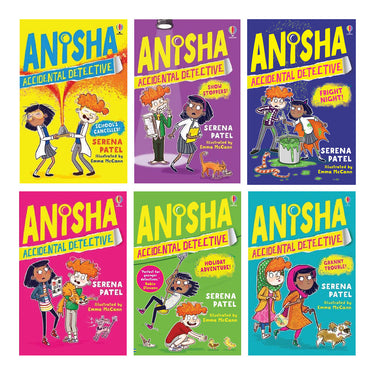 Anisha, Accidental Detective 6 Book Set | Kids' Mystery Series by Serena Patel | Fun School Stories, Holiday Adventures & Detective Tales!