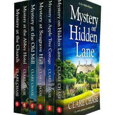 Mystery Collection Series 6 Book Set By Clare Chase (Apple Tree Cottage,Old Mill,Abbey Hotel,Hidden Lane,Church,Seagrave Hall)