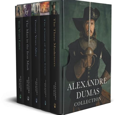 Alexandre Dumas 5 Book Collection – The Three Musketeers, Ten Years Later & More – Classic Adventure, Historical Fiction & Timeless Novels