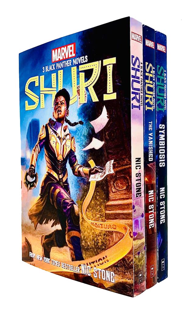 Marvel Black Panther Shuri Series 3 Books Collection Set By Nic Stone (Shuri: A Black Panther, The Vanished & Symbiosis)