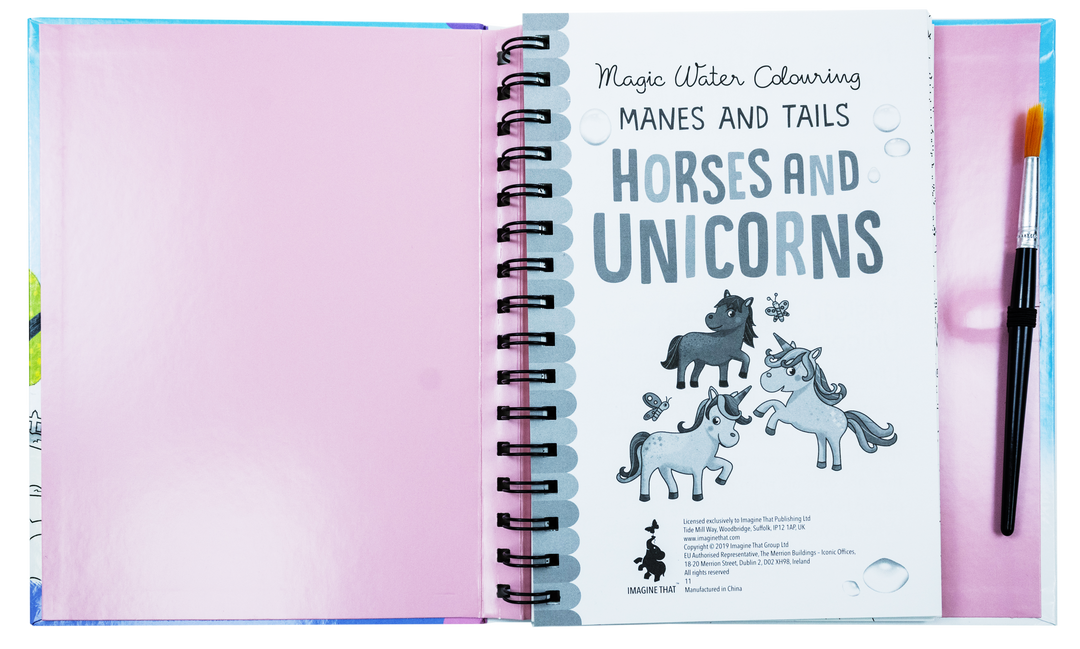 Magic Water Colouring Activity Collection 3 Book Set By Jenny Copper(Horses & Unicorns, Mermaids, Under the Sea)