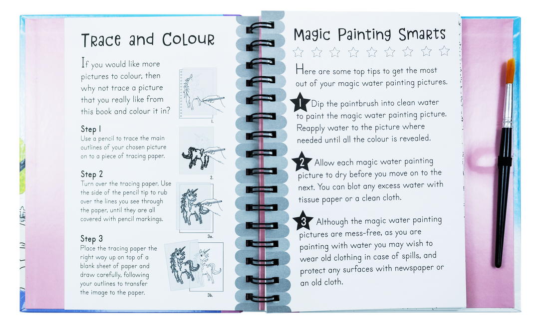 Magic Water Colouring Activity Collection 3 Book Set By Jenny Copper(Horses & Unicorns, Mermaids, Under the Sea)