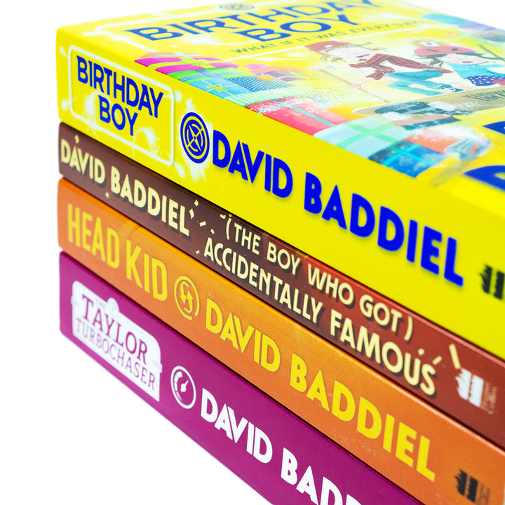 David Baddiel 4 Book Collection Set (Birthday Boy, Taylor Turbochaser, Accidentally Famous, Head Kid)