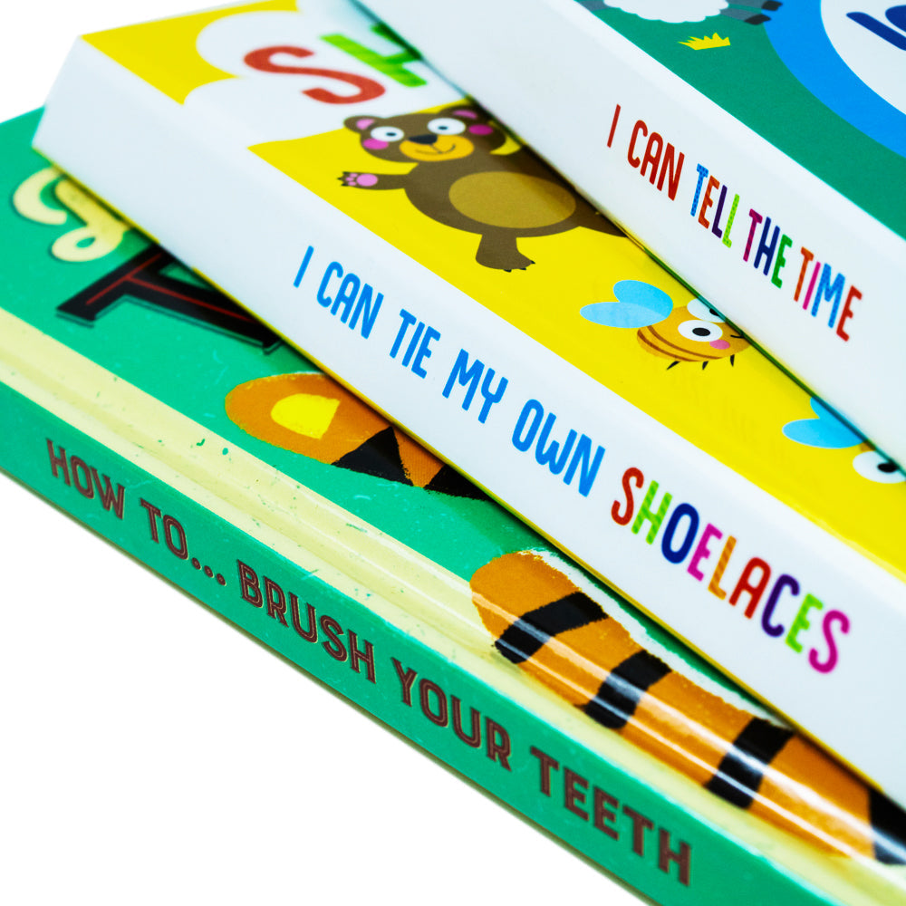 I Can Tell The Time, Tie My Own Shoelaces and How to Brush Your Teeth 3 Books Collection Set