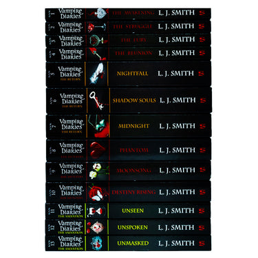 Vampire Diaries Complete Collection by LJ Smith, 13 Book Young Adult Paranormal Romance Series, Teen Fiction, Supernatural Love and Fantasy