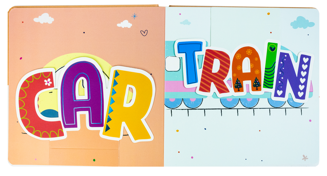 Sparkly Lift the Flaps Board book Collection 3 Book Set (Opposites, Vehicles, Animal Sounds)