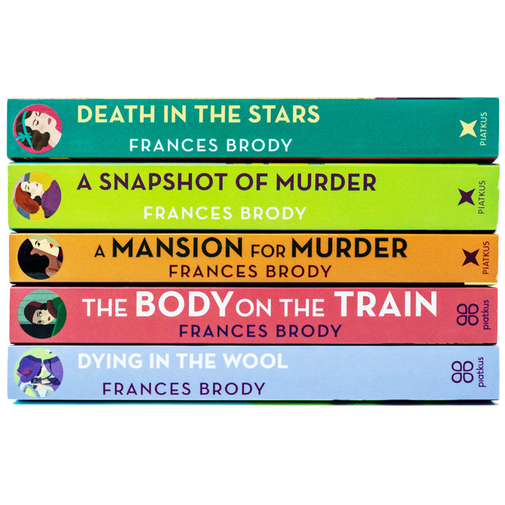 Kate Shackleton Mysteries by Frances Brody 5 Books Collection ( Dying in the Wool, Death in the Stars, A Snapshot of Murder, The Body on the Train, A Mansion for Murder)