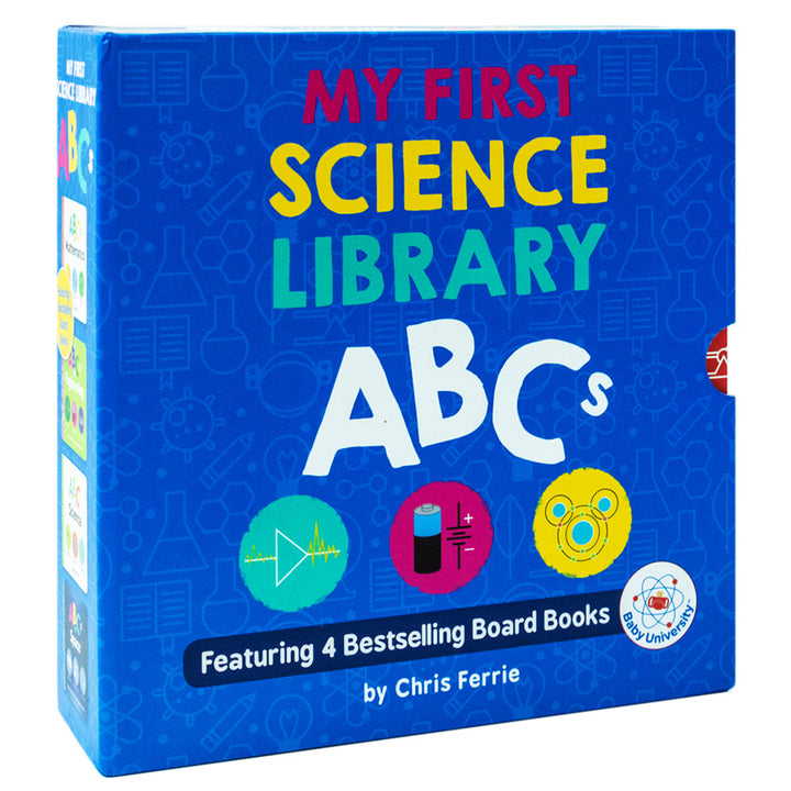 My First Science Library ABCs 4 Board Book Set By Chris Ferrie ( (Space,Science,Engineering,Mathematics )