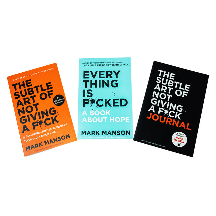 Mark Manson Collection 3 Books Set (The Subtle Art of Not Giving a F*ck Journal, Everything Is F*cked, The Subtle Art of Not Giving a F*ck)