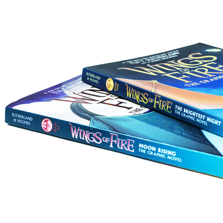 Wings of Fire The Graphic Novel 2 Books Collection Set By Tui T Sutherland (The Brightest Night, Moon Rising)