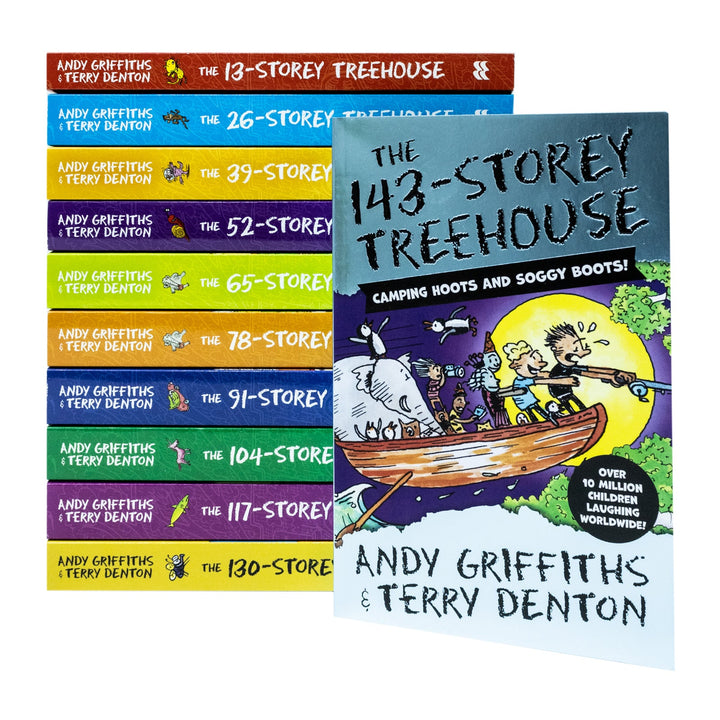 The Treehouse Storey Books 1 - 11 Collection Set by Andy Griffiths (13-Storey, 26-Storey, 39-Storey, 52-Storey, 65-Storey, 78-Storey, 91-Storey, 104-Storey, 117-Storey, 130-Storey, 143-Storey)