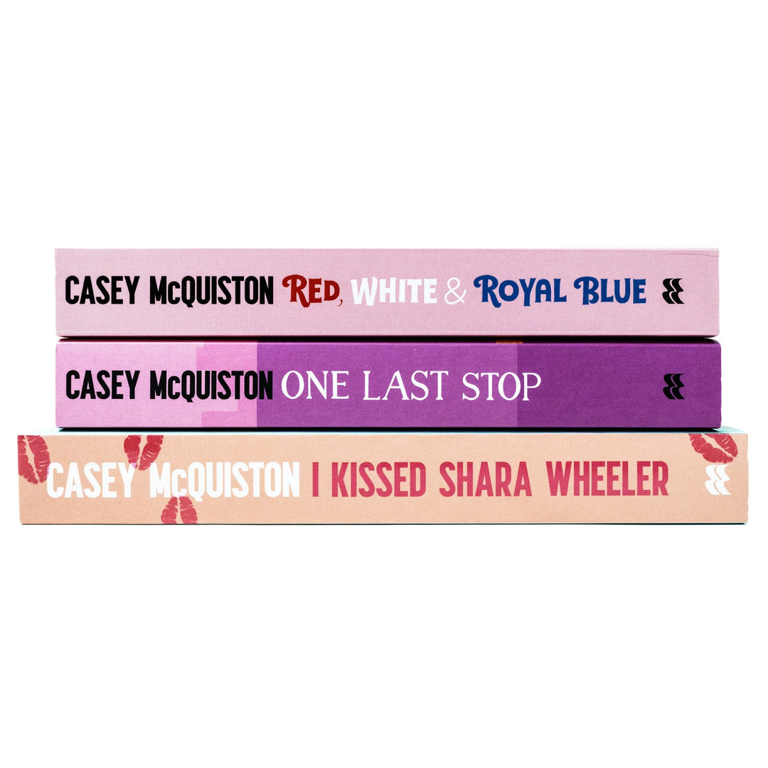 Casey McQuiston Collection 3 Books Set (One Last Stop/ Red, White & Royal Blue/ I Kissed Shara Wheeler)