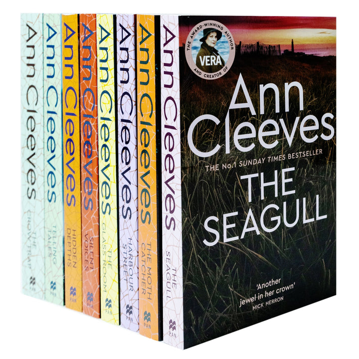 Ann Cleeves Vera Stanhope 8 Books Series Collection Set (The Seagull,Glass Room)