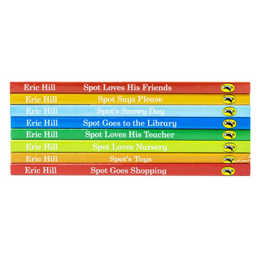 Spot's Story Collection 8 Book Set By Eric Hill Inc Spot Goes Shopping, Spots To