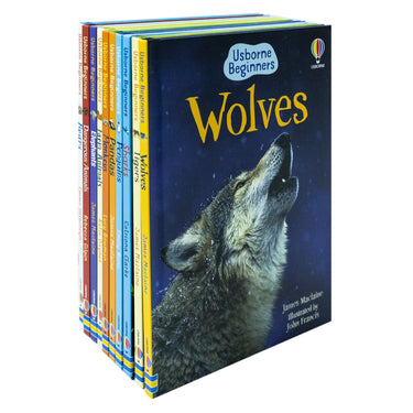 Usborne Beginners Animals Collection 10 Books Box Set – Educational Kids Book Set on Wildlife & Nature (Bears, Sharks, Tigers, Penguins, Wolves &More)