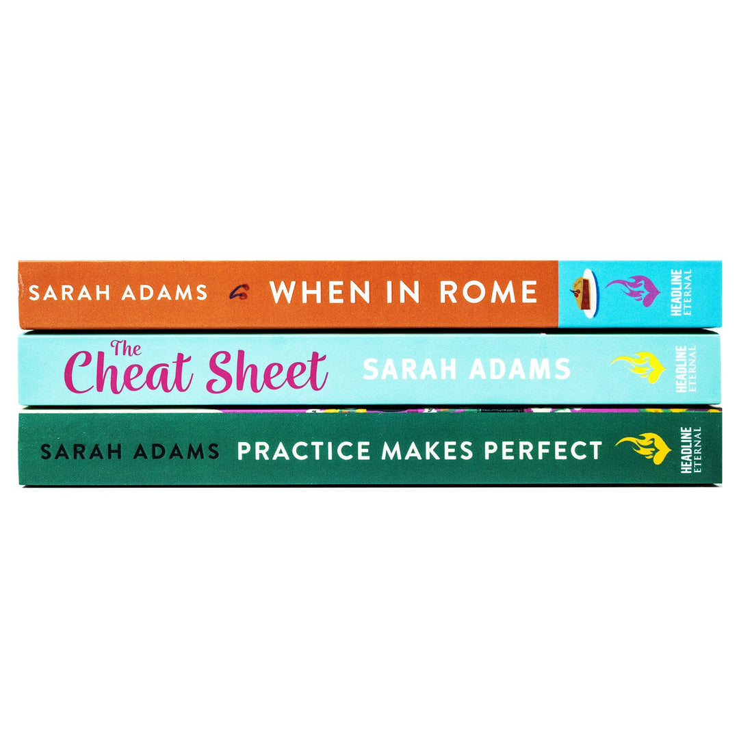 Sarah Adams Collection 3 Books Set (The Cheat Sheet, When in Rome, Practice Makes Perfect)