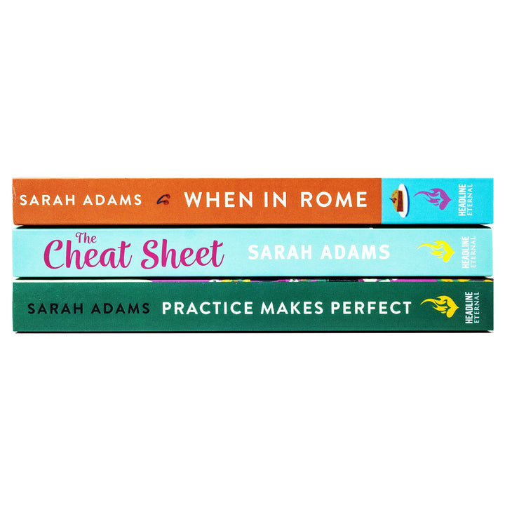 Sarah Adams Collection 3 Books Set (The Cheat Sheet, When in Rome, Practice Makes Perfect)