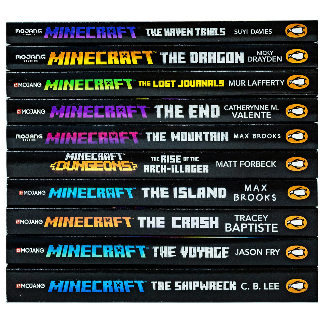 An Official Minecraft Adventure Novels Collection: 10 Fiction Paperback Books - Dragons, Shipwrecks, Crash, Voyage, & Epic Trials for Ages 12+