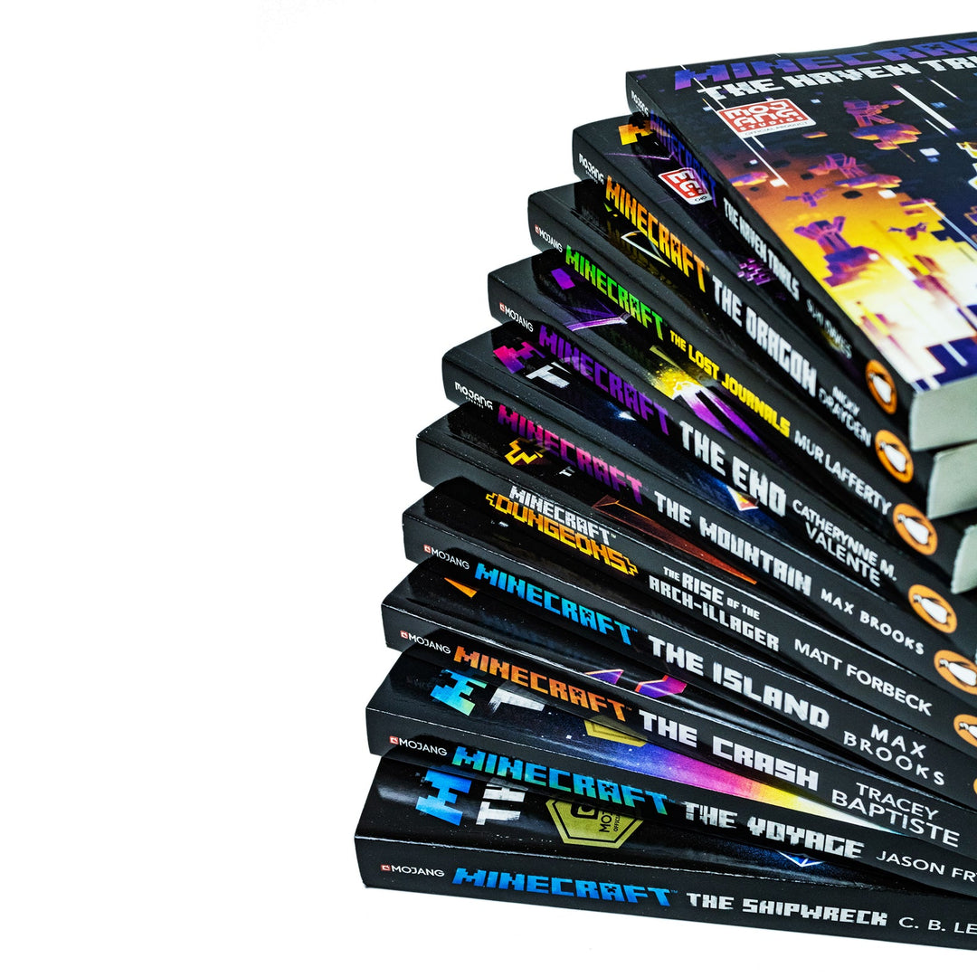 An Official Minecraft Adventure Novels Collection: 10 Fiction Paperback Books - Dragons, Shipwrecks, Crash, Voyage, & Epic Trials for Ages 12+